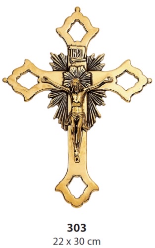 Kreuz zum Aufhängen (Höhe 19 cm)