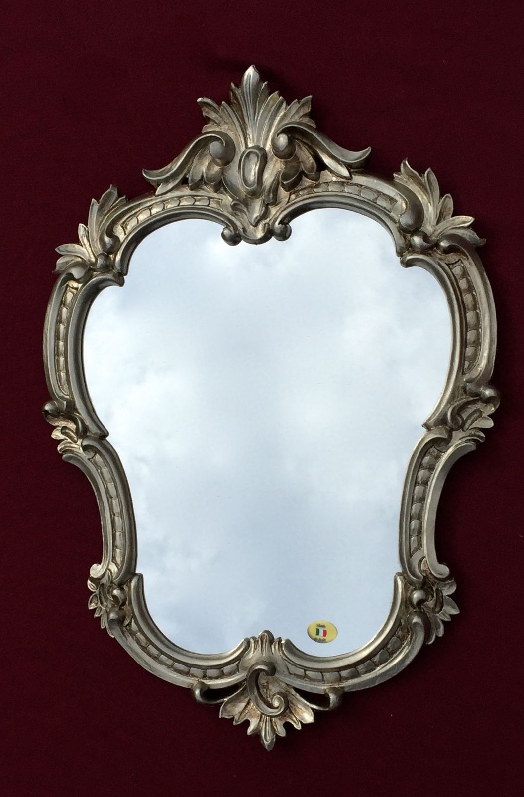 Wandspiegel Antik Oval Gold Retro Spiegel Barock 50X35 Badspiegel c444 Neu 