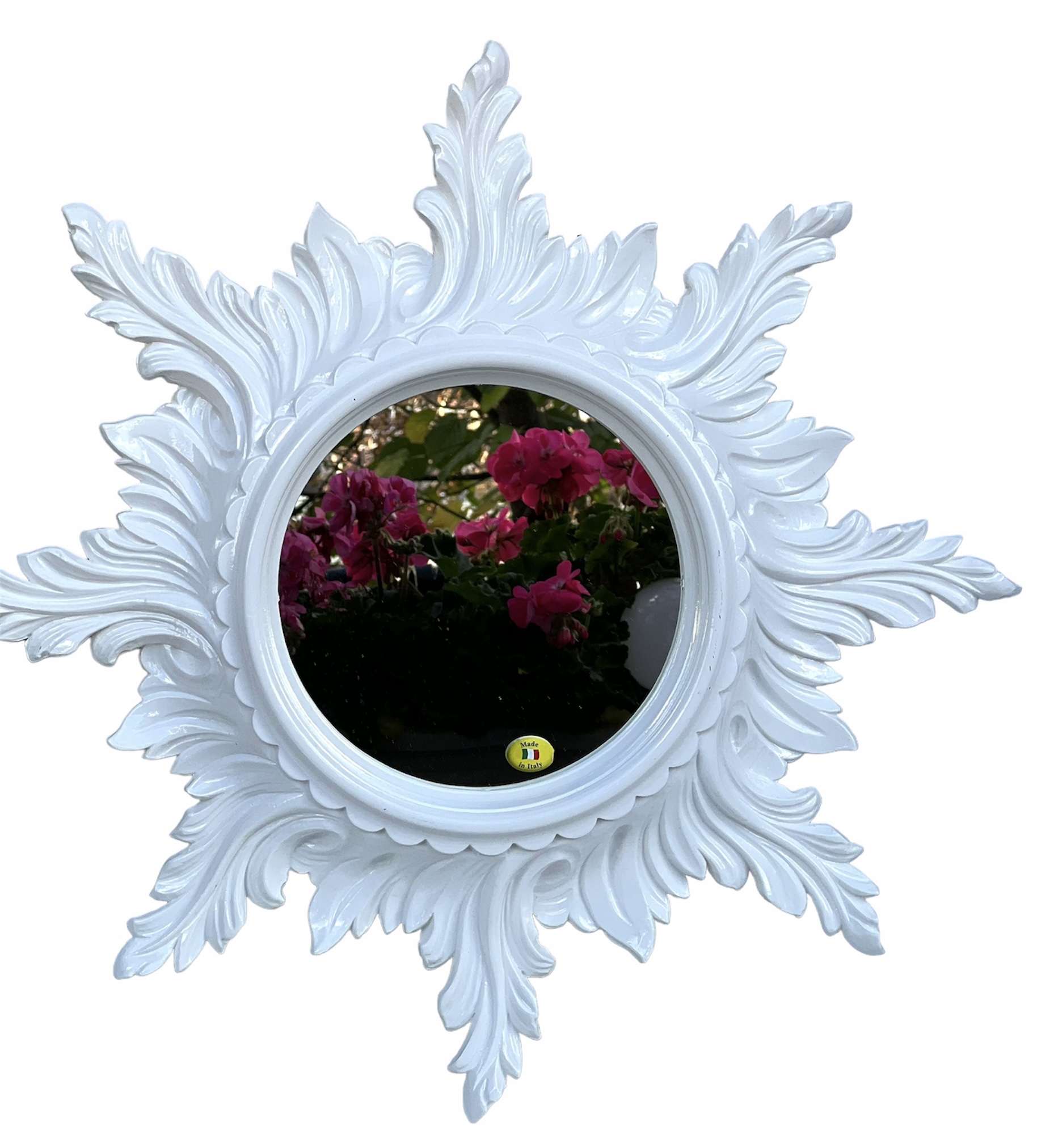 Wandspiegel AMSTERDAM 100 cm aluminium goud - 48234