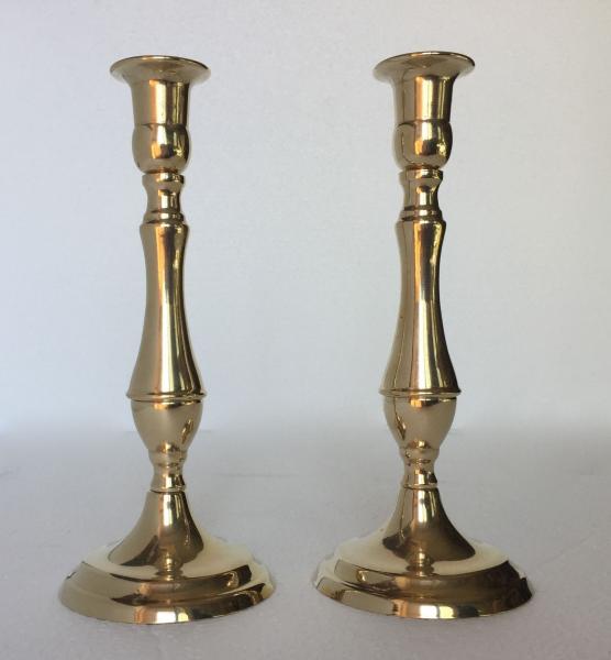 2 x Kerzenleuchter Messing Gold Kerzenständer Kerzenhalter Leuchter Höhe :19 cm Artnr 80336