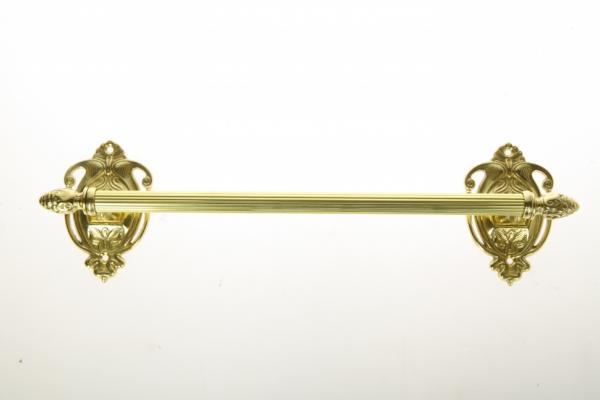 Handtuchhalter Set Gold Messing Barock Badaccessoires Wc Toilette Bad Handtuchstange in 3 teile 11cm -40 cm -50 cm Länge