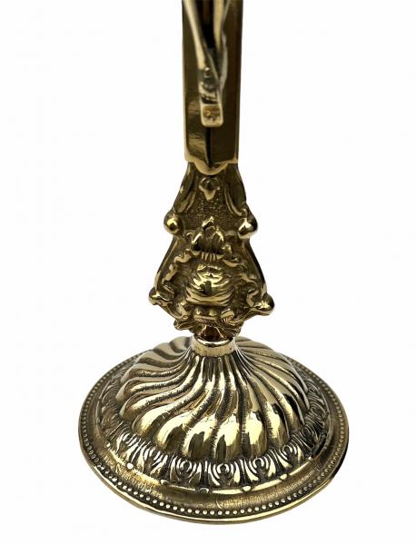 Stehkreuz / Jesuskreuz Gold Messing Massiv WANDKREUZ MESSING TISCHKREUZ  Kruzefix JESUS ALTARFIX ANTIK GOLD ALTARKREUZ.  art 1216
