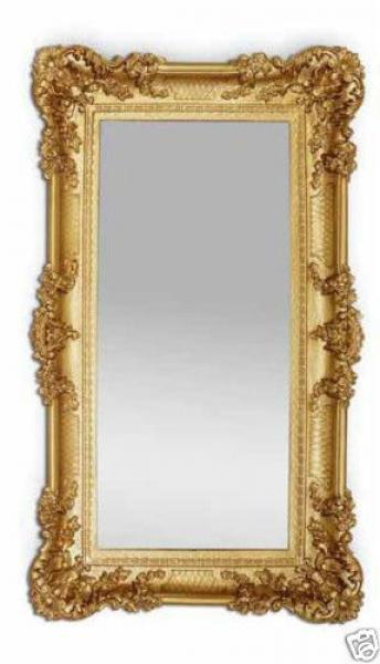 BAROCK Bilderrrahmen mit Schutzglas rechteckig Hochzeitsrahmen Antik 96x57 Gold Gemälderahmen