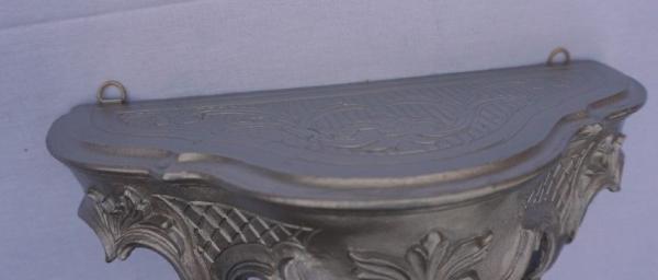 Barock Wandkonsole, Konsole, Spiegelkonsole, Ablage , 30 x 16  Antik Silber