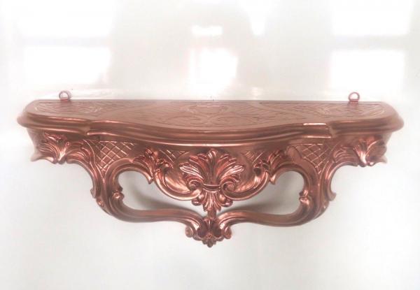 Wandkonsole Kupfer Barock stil Spiegelkonsole Wandregal Antik stil Wandablage