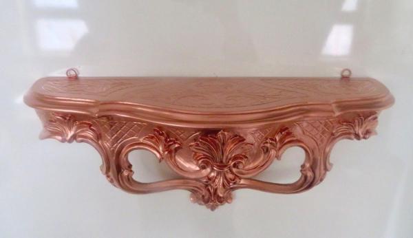 Wandkonsole Kupfer Barock stil Spiegelkonsole Wandregal Antik stil Wandablage