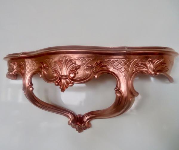 Wandkonsole Kupfer Barock stil Spiegelkonsole Wandregal Antik stil Wandablage