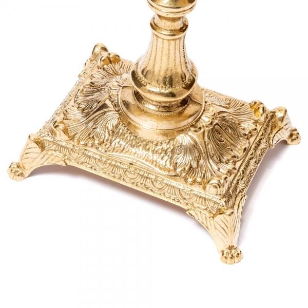 Kaminuhr Messing +2 Kerzenständer 5 flammig Tischuhr Gold Antik Kaminset  MADE IN ITALY