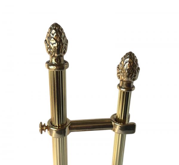 Messing Gold Stand wc Garnitur 58 cmToilettenbürste Klopapierhalter Bürste poliertes Messing