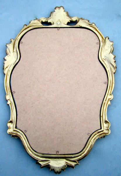 Wandspiegel Oval Vintage BadSpiegel Antik Gold 49X33 BAROCK Ovaler Spiegel C443