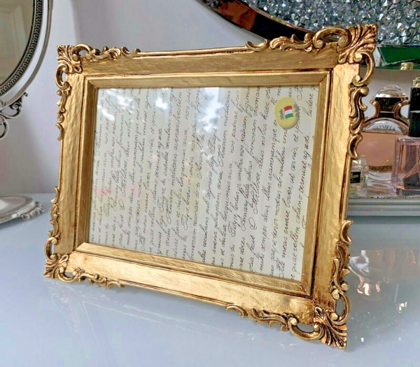 Bilderrahmen Gold Antik Barockrahmen 13x18cm Fotorahmen Shabby 20x25 Deko C48-p