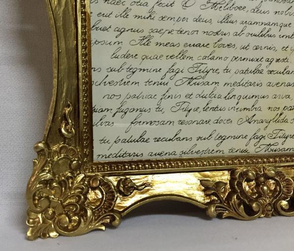 Bilderrahmen mit Schutzglas Barock Antik 30x24 hängerahmen Fotorahmen  C6 Gold R