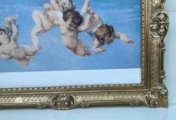 Gerahmte Gemälde Engelsbilder Die Geburt Der Venus mit Goldenen Rahmen 90x70cm religiöse Renaissance Alexandre Cabanel Bild