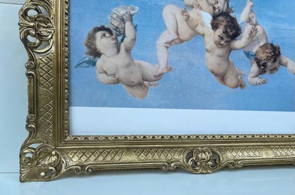 Gerahmte Gemälde Engelsbilder Die Geburt Der Venus mit Goldenen Rahmen 90x70cm religiöse Renaissance Alexandre Cabanel Bild