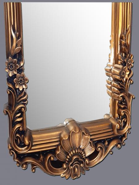 Wandspiegel Barock 161x55 Antik Gold Körperspiegel Rokoko Prunk großer Spiegel
