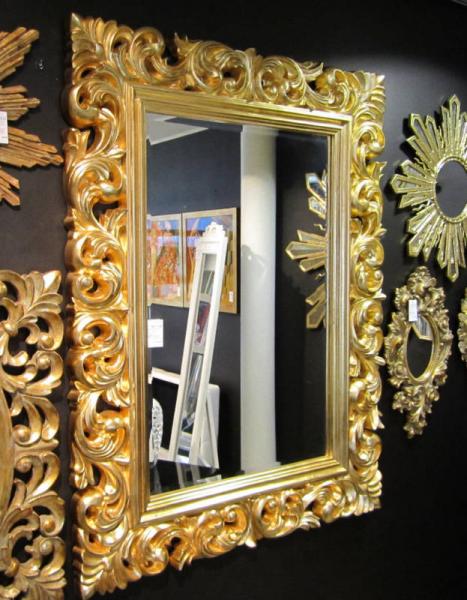 Wandspiegel Barock Gold 120x90cm Barockspiegel Flurspiegel Friseurspiegel