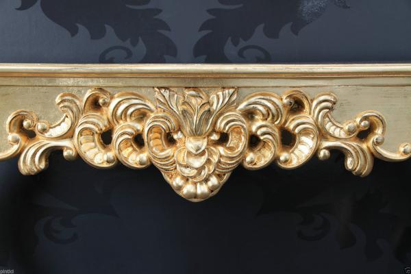 Wandspiegel + Tischkonsole in Gold