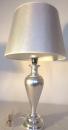 Tischleuchte lampe Kastanienholz Tischleuchte  Nachttischlampe , Tischlampe 73 cm Silber